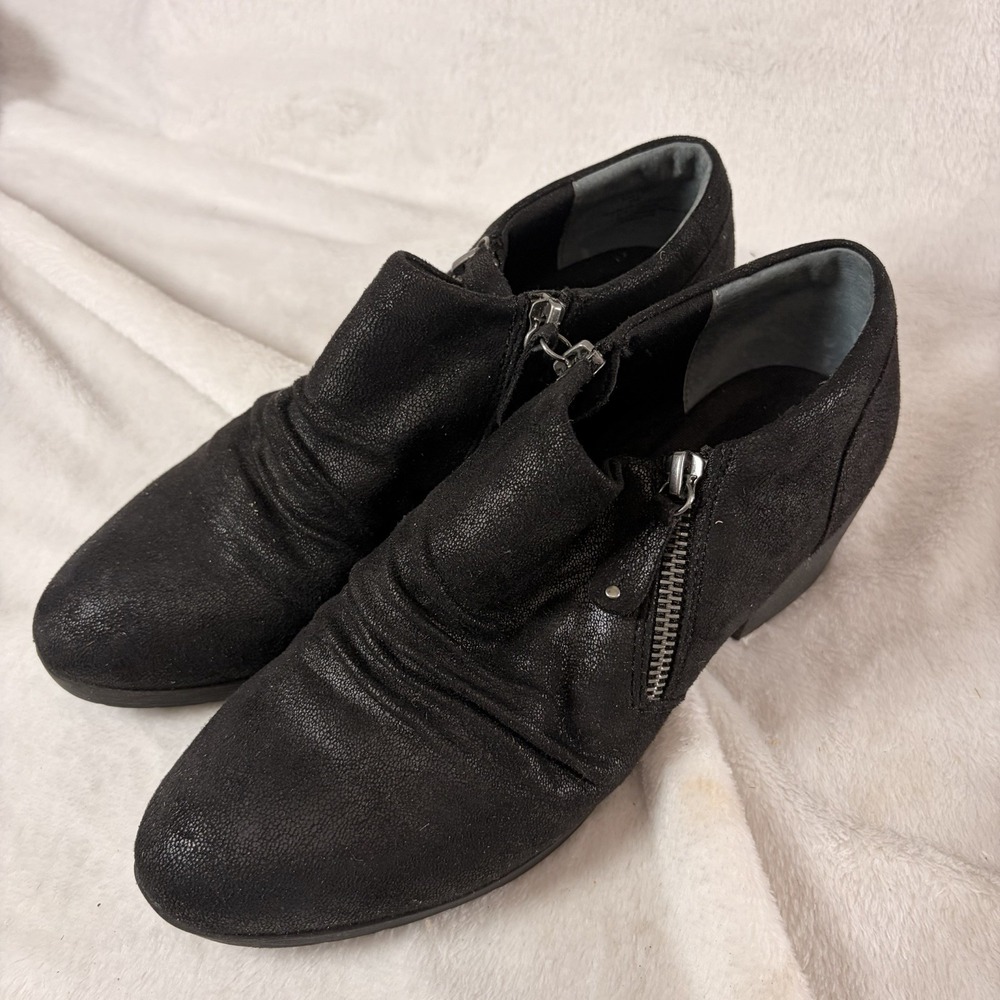 Bjorndal Sally Black Ankle Booties Shoes Women's Size 8
